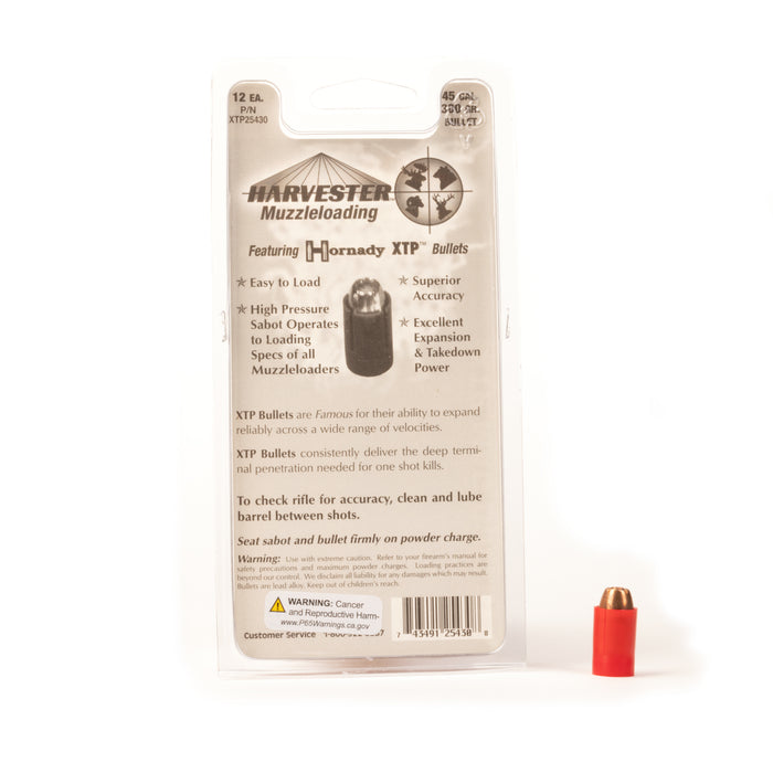 Hornady XTP MAG Bullets - 54 Caliber Sabots - 300 Grain .452 Caliber Bullets (12 Pack)